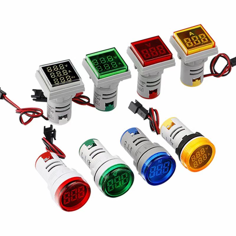 22mm Mini Voltmeter /Ammeter /Hertz Meter LED Digital Indicator Light