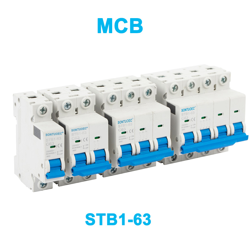 Konkurrenskraftig C65-struktur STB1-63 Series Miniature Circuit Breaker MCB