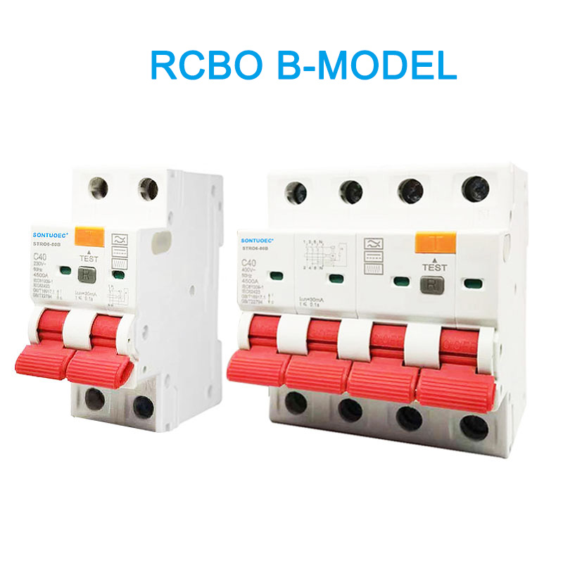 RCBO B Model 2P 4P Restströmbrytare